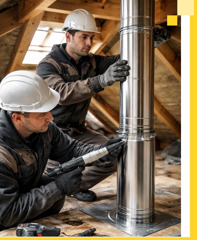 Монтаж дымоходов для каминов в Калуге с гарантией качества