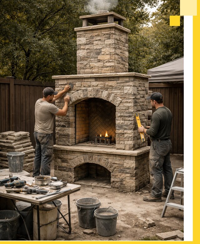 Проектирование и установка уличных каминов в Калуге