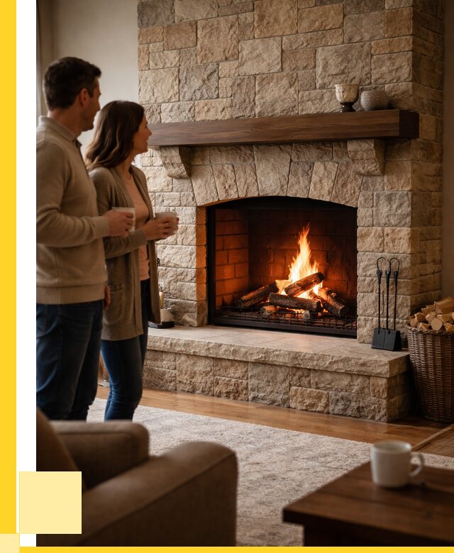 Каменные камины на заказ в Калуге от 182052 р. | ЭриданКлг