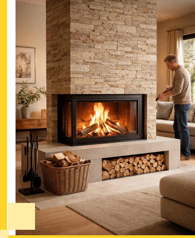 Дровяной камин под ключ в Калуге от 202280 р. | ЭриданКлг