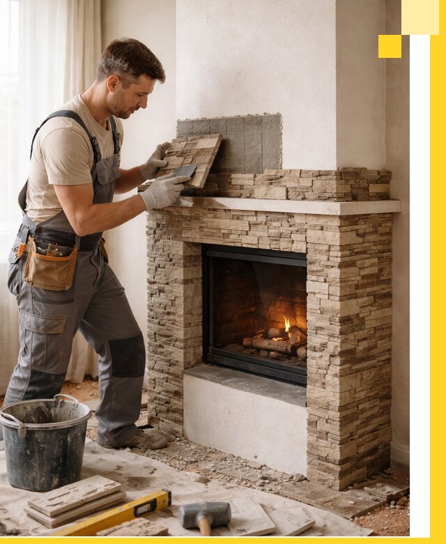 Изготовление и монтаж каминов для дома под ключ в Калуге