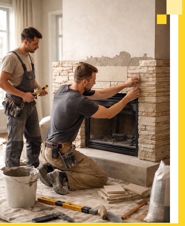 Установка и монтаж каминов для загородного дома в Калуге