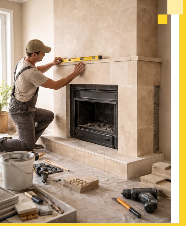 Установка и монтаж каминов в частном доме под ключ в Калуге