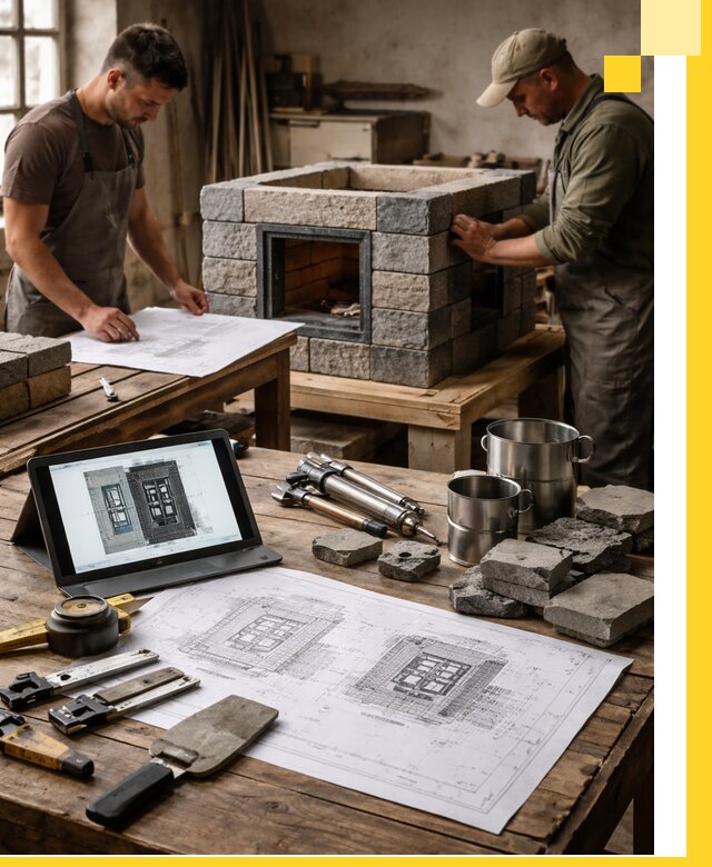 Разработка проектов печей с согласованием и монтажом в Калуге