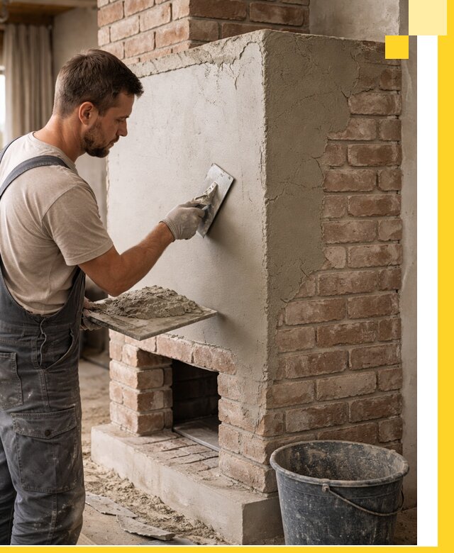 Отделка печей и облицовка каминов в Калуге под ключ