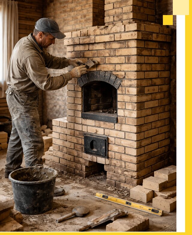 Кирпичные печи под ключ в Калуге: проектирование и кладка