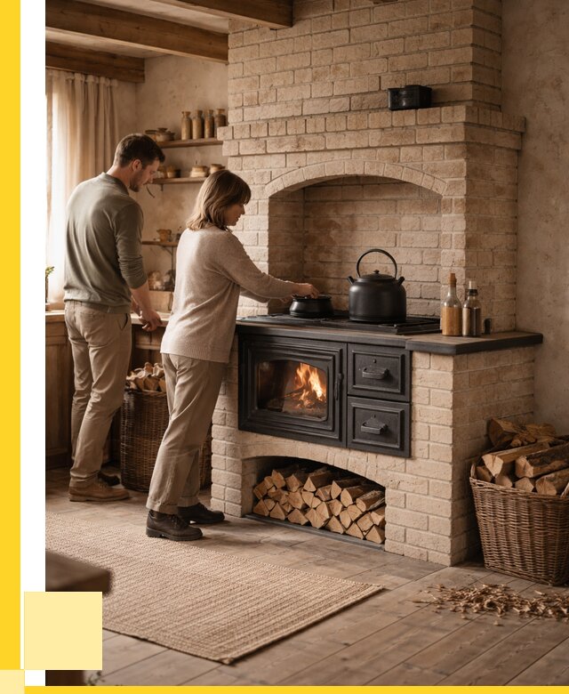 Печи с плитой в Калуге от 45513 р. | ЭриданКлг — кирпичная печь