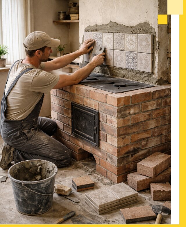 Печи с плитой на заказ монтаж гарантия и сервис в Калуге