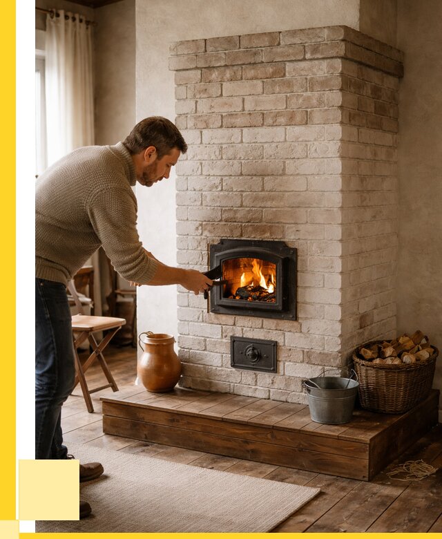 Печь голландка из кирпича в Калуге от 85969 р. | ЭриданКлг