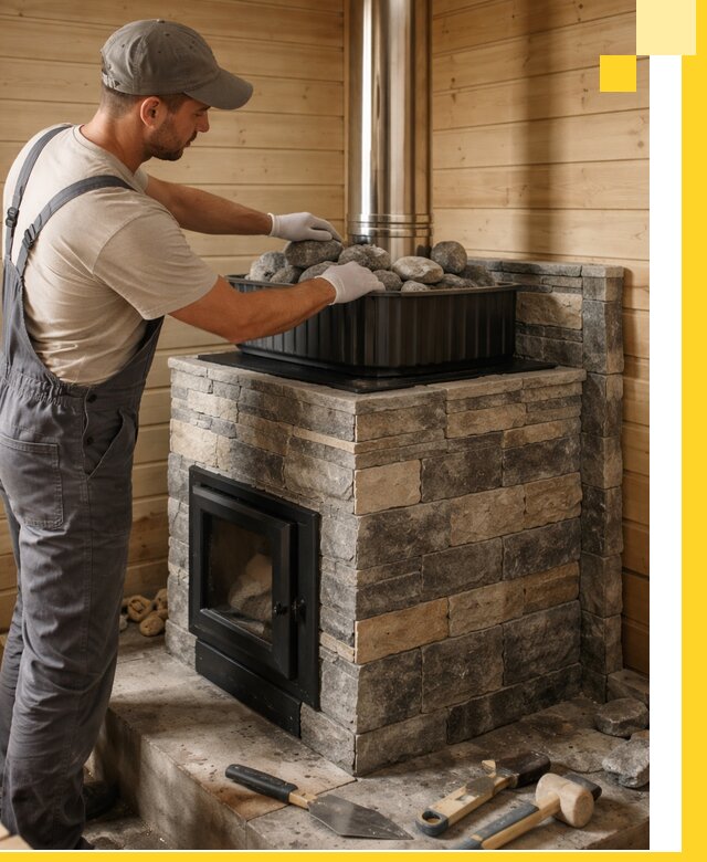 Печи для парной в Калуге, производство, монтаж и обслуживание