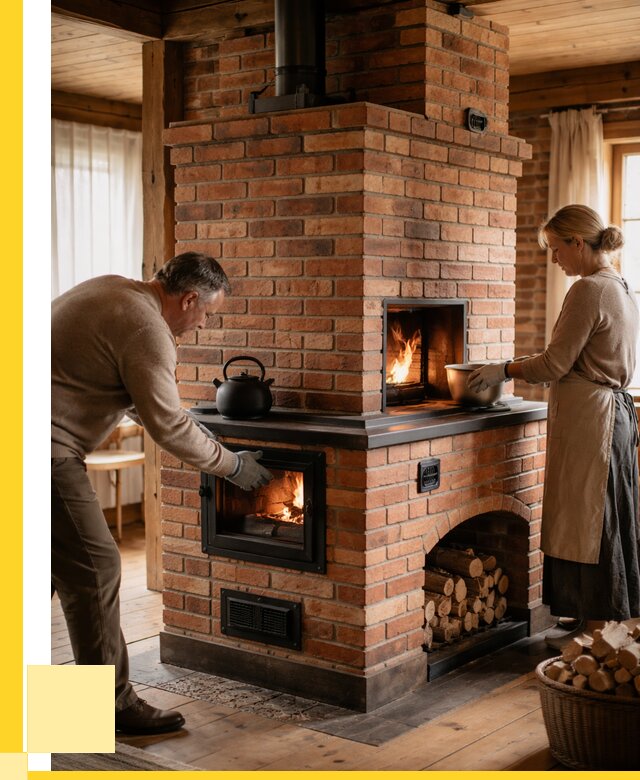 Печи для загородного дома под ключ в Калуге от 80912 р. | ЭриданКлг