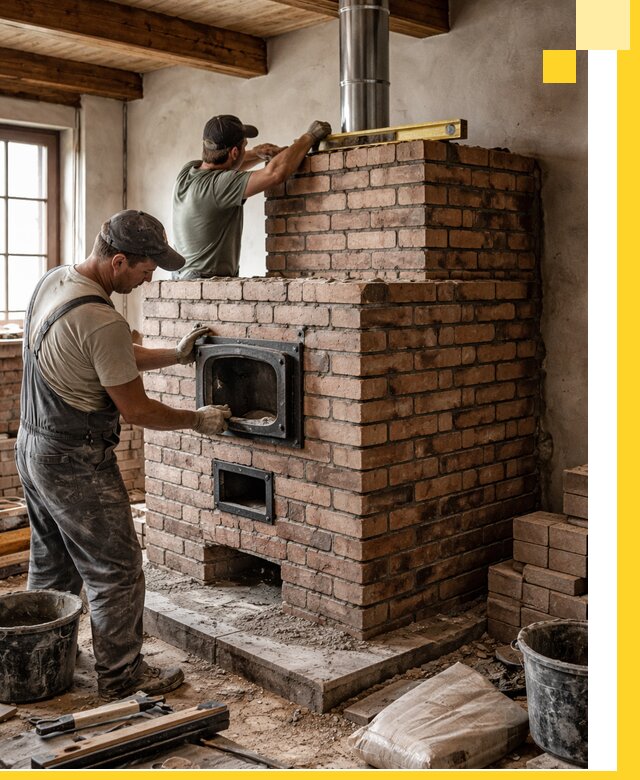 Печи для загородного дома под ключ в Калуге — монтаж и сервис