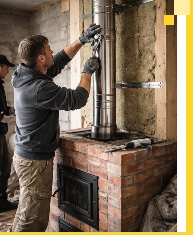 Изготовление и монтаж печей и дымоходов под ключ в Калуге