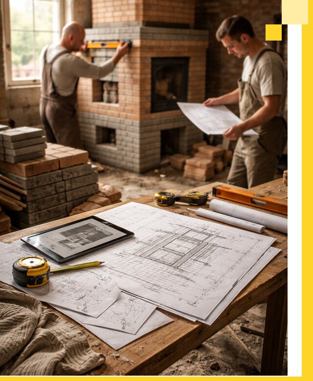 Проекты печей и каминов с индивидуальным дизайном в Калуге