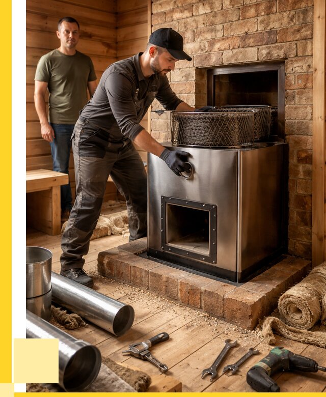 Монтаж банных печей под ключ в Калуге от 18205 р., ЭриданКлг