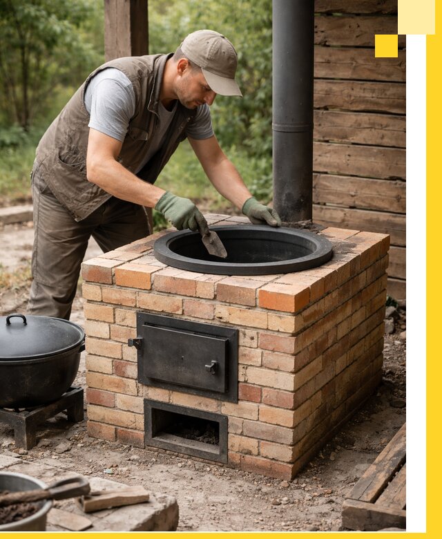 Изготовление и установка печей для казана в Калуге под ключ