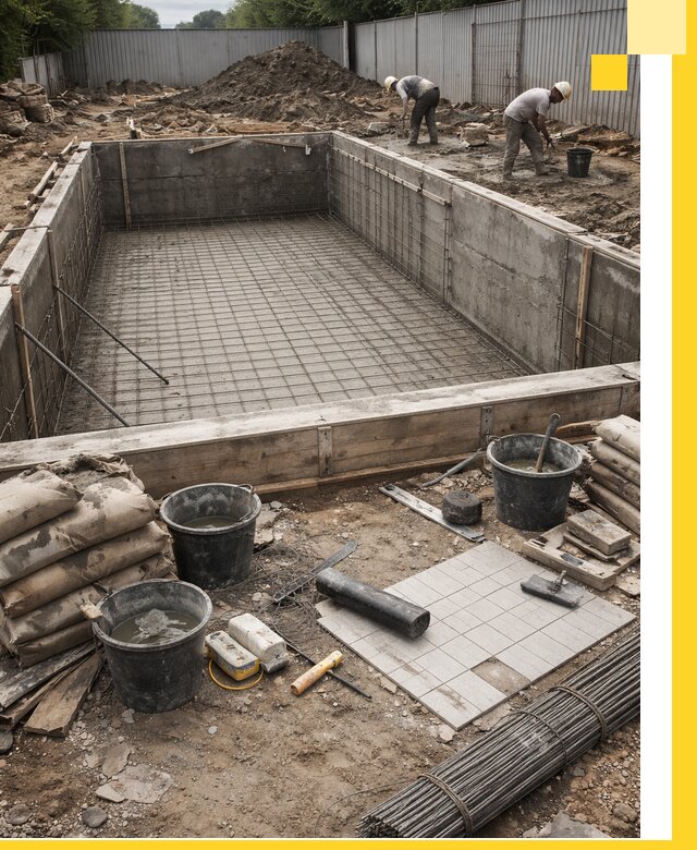 Строительство бассейнов под ключ в Калуге, дизайн и монтаж