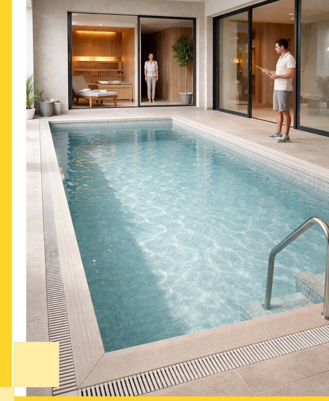 Отделка бассейна пленкой ПВХ в Калуге от 3540 р. - ЭриданКлг