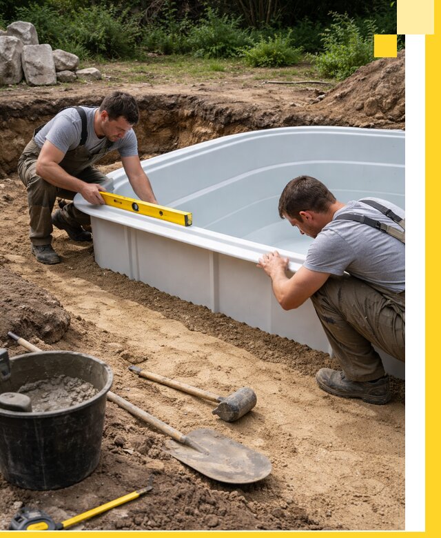Производство и установка пластиковых бассейнов в Калуге под ключ