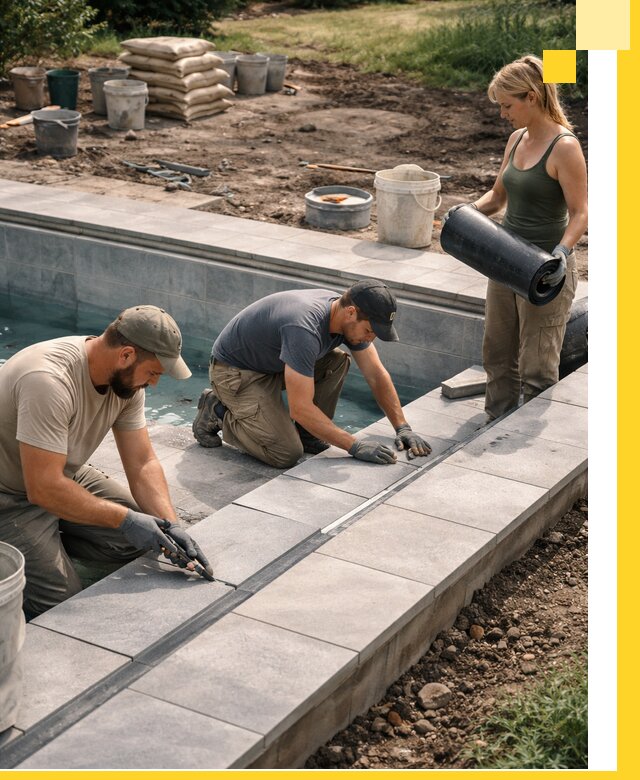 Строительство и монтаж уличных бассейнов под ключ в Калуге