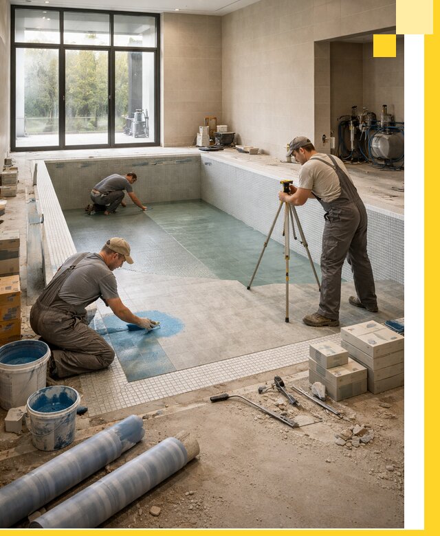 Проект и строительство закрытых бассейнов в Калуге под ключ