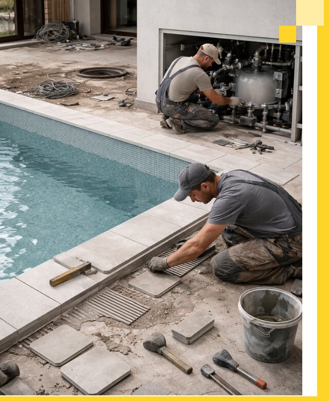 Строительство и монтаж бассейнов в коттедже в Калуге