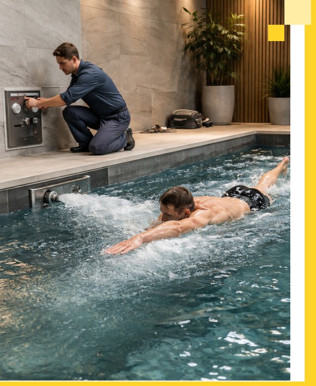 Проектирование и монтаж бассейнов с противотоком в Калуге