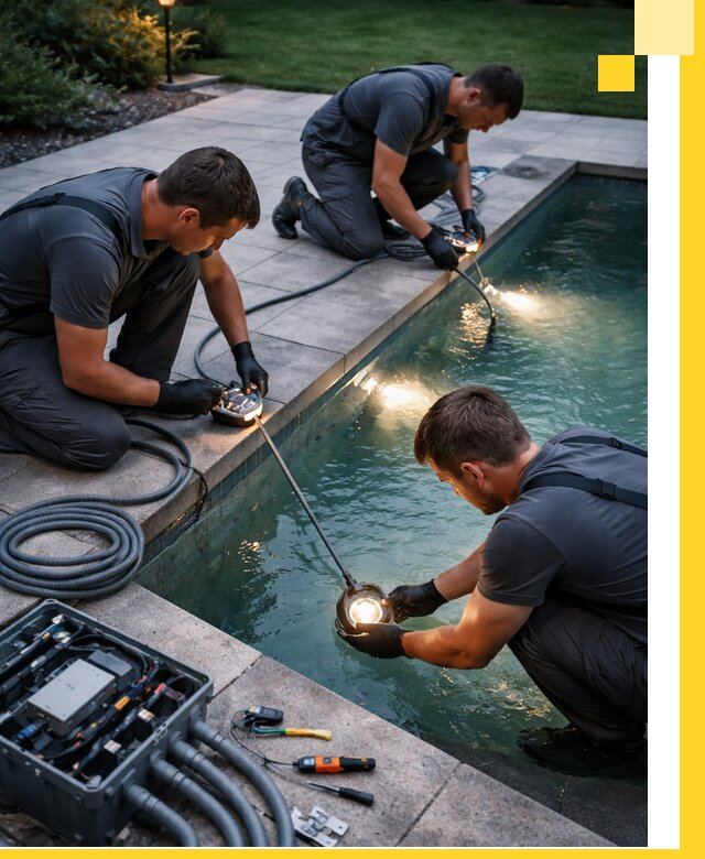 Профессиональное освещение бассейнов в Калуге: дизайн и монтаж