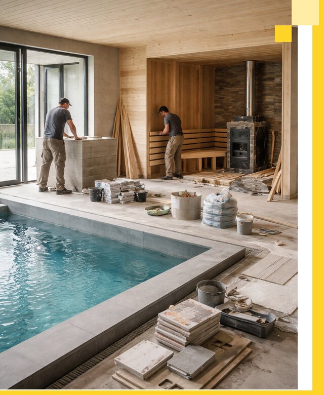 Проектирование и строительство бань с бассейном в Калуге