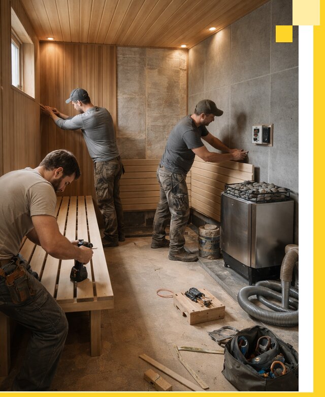 Сауны под ключ в Калуге, проектирование, строительство, отделка