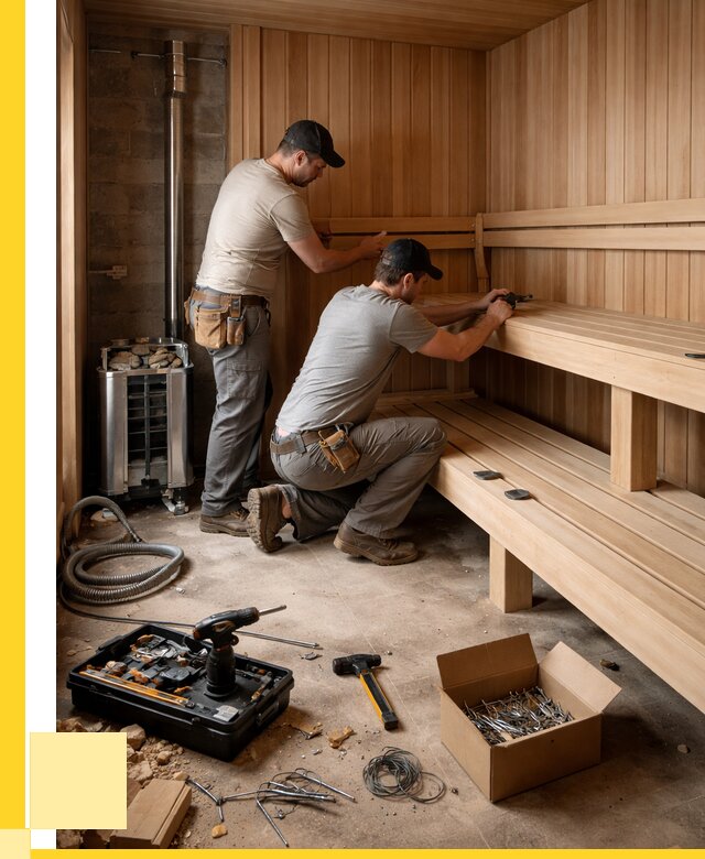 Монтаж саун под ключ в Калуге от 121368 р. | ЭриданКлг