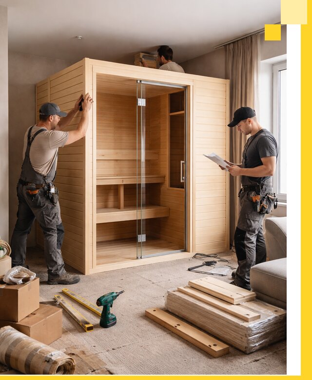 Установка и благоустройство саун в квартире в Калуге