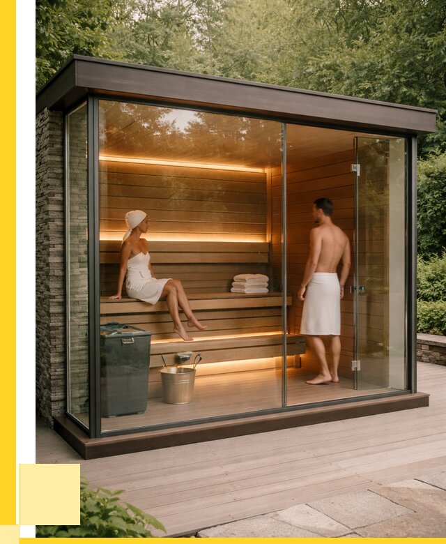 Сауна стеклянная и двери для сауны в Калуге от 252850 р. | ЭриданКлг