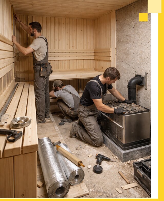 Индивидуальные сауны на заказ в Калуге под ключ, проект и монтаж