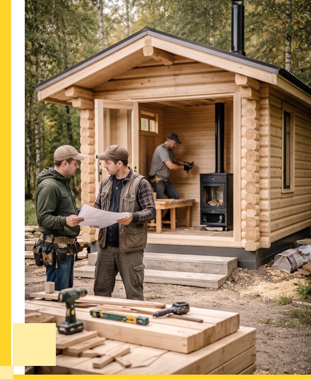 Монтаж бань под ключ в Калуге — от 202280 р. | ЭриданКлг