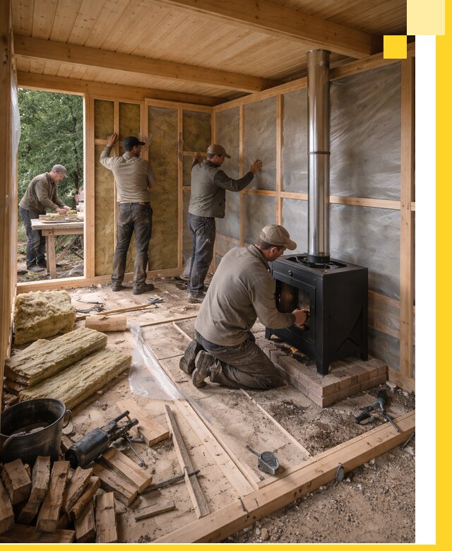 Профессиональный монтаж бань под ключ в Калуге для дома