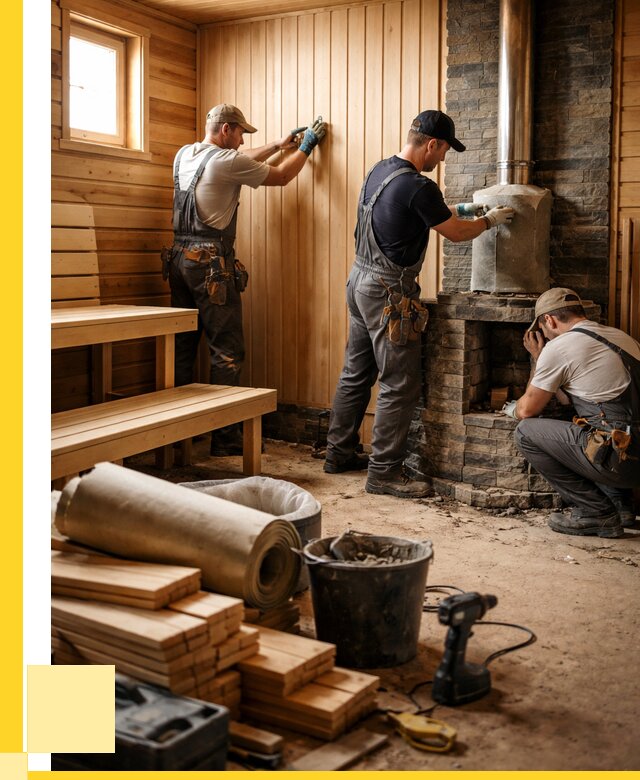 Ремонт бань под ключ в Калуге от 45513 р. | ЭриданКлг