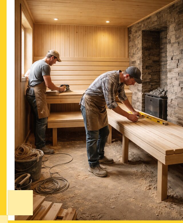 Отделка бани в Калуге: внутренняя отделка от 3034 р. | ЭриданКлг