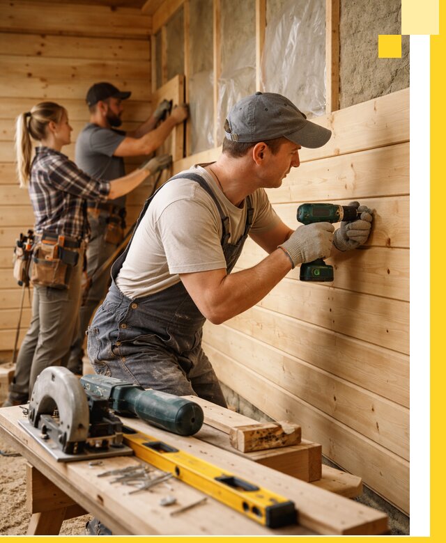 Обшивка бань под ключ в Калуге: отделка стен и потолков