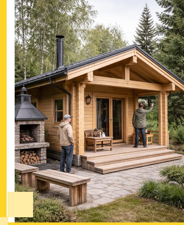 Деревянные бани под ключ в Калуге от 455130 р. | ЭриданКлг