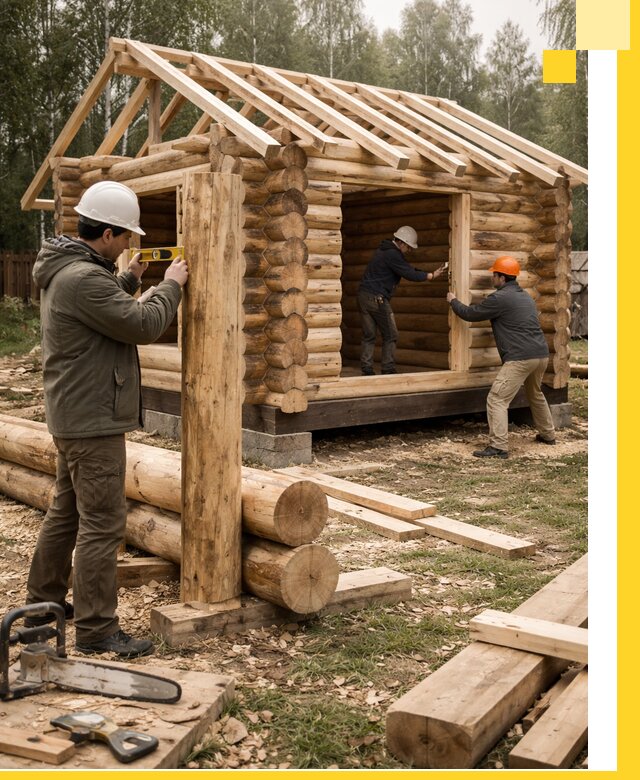 Строительство бань для дачи под ключ в Калуге с доставкой и монтажом