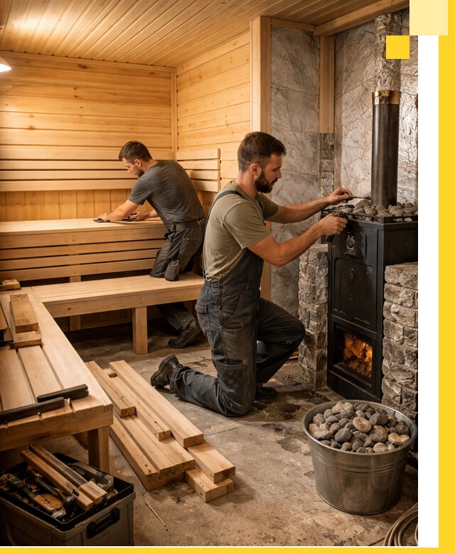 Дизайн и строительство интерьеров бань под ключ в Калуге