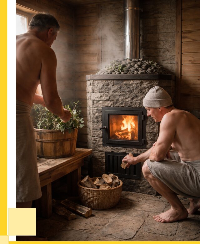 Банные печи под ключ в Калуге от 45513 р. | ЭриданКлг кирпичная