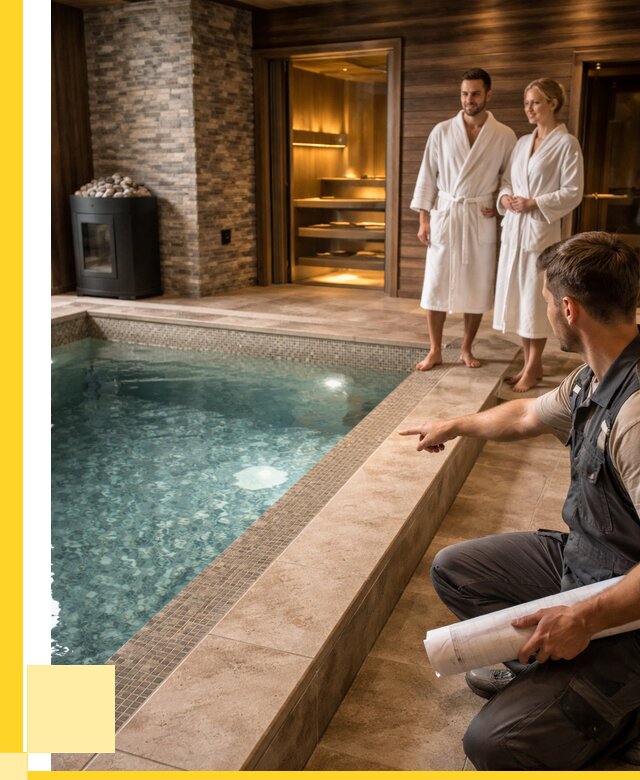 Проект бани с бассейном под ключ в Калуге от 65741 р. | ЭриданКлг