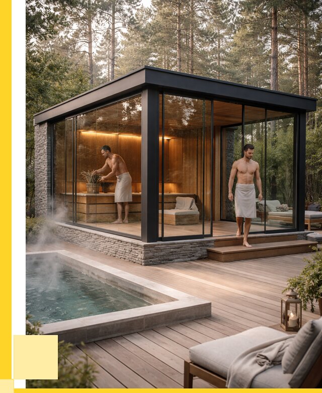 Стеклянные бани и двери в Калуге от 455130 р. | ЭриданКлг