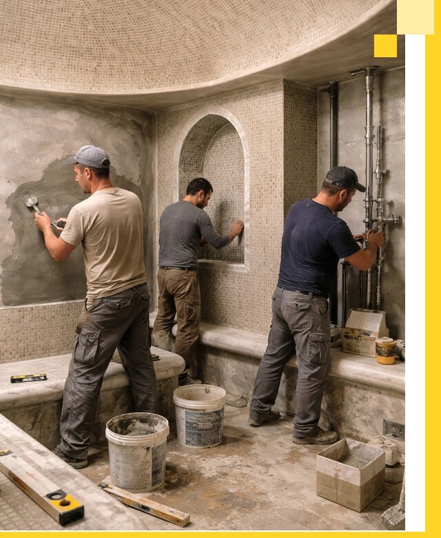 Профессиональный монтаж хамамов под ключ в Калуге с гарантией