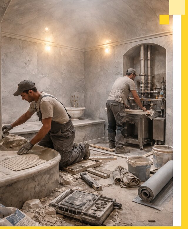 Строительство турецких бань хаммам под ключ в Калуге