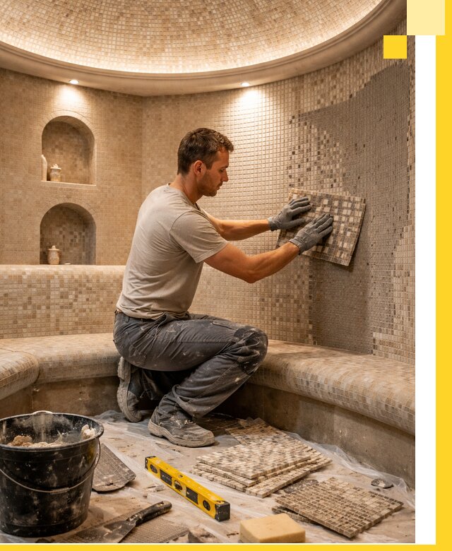 Устройство и монтаж домашнего хамама под ключ в Калуге