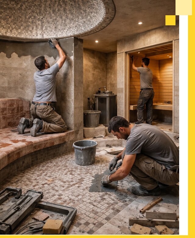 Проект и строительство хамама бани и сауны под ключ в Калуге