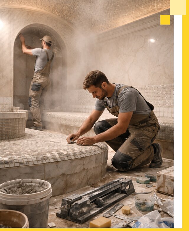 Профессиональный дизайн хамама и SPA под ключ в Калуге